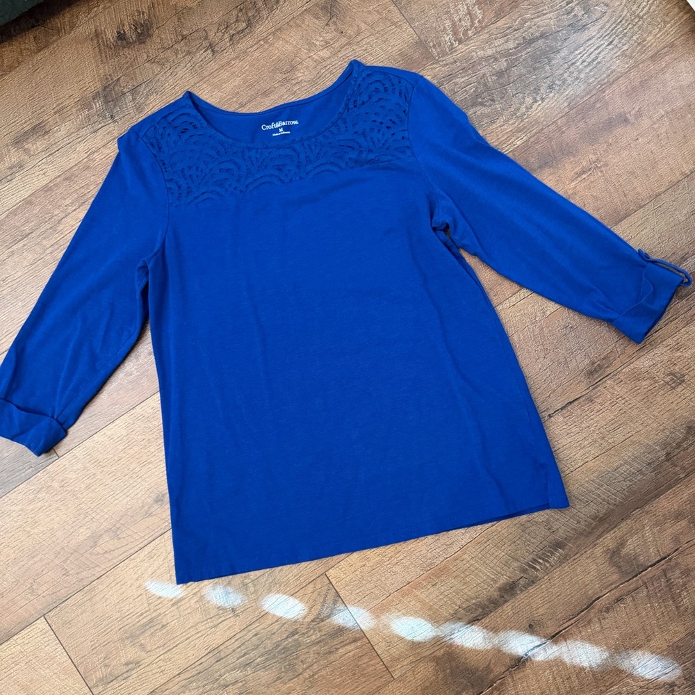 Croft & Barrow Royal Blue Blouse